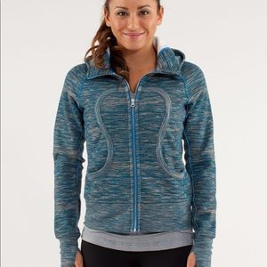 Lululemon Scuba Hoddie/Blue Stripes Denim Size 4